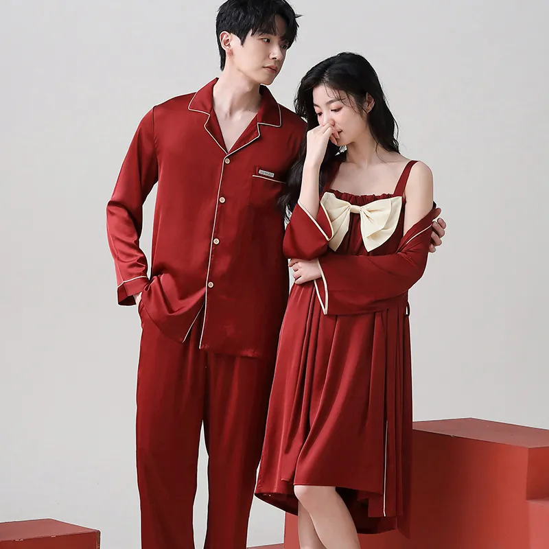 Jovini Pajama Set Men's Gift Box Set Red-5