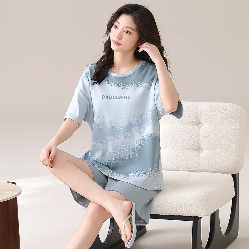 Jovini Pajama Set Women's Light Blue-1