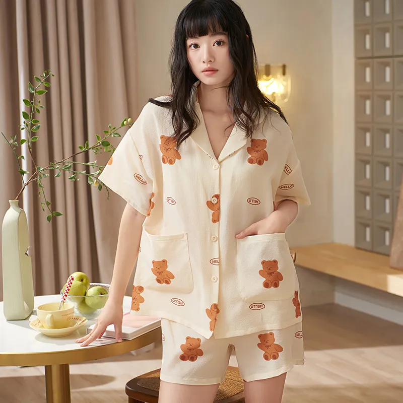 Jovini Pajama Set Women's Apricot-6