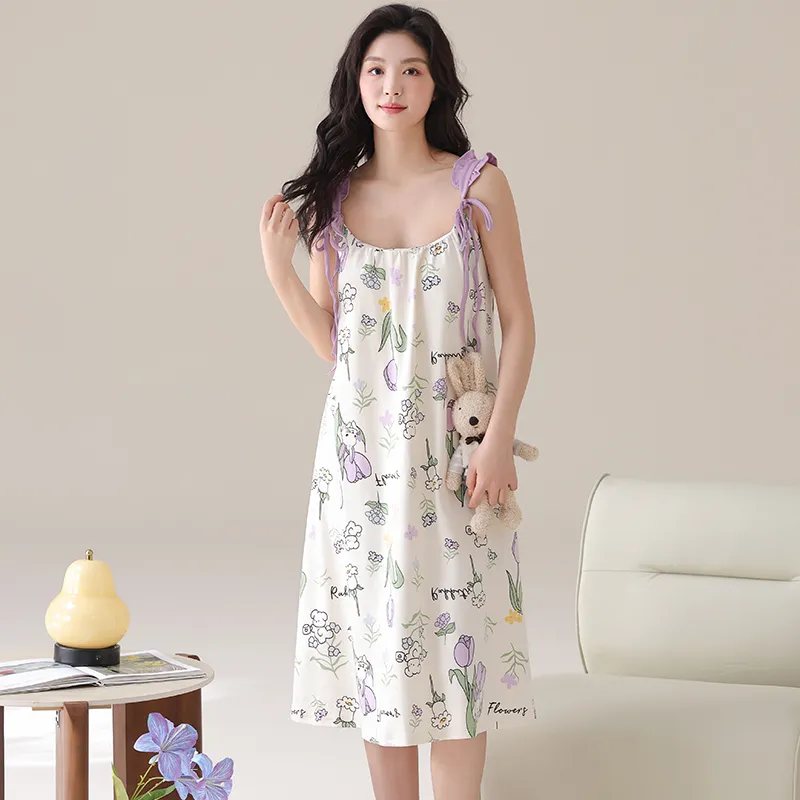 Jovini Nightgown Women's Light Purple-6