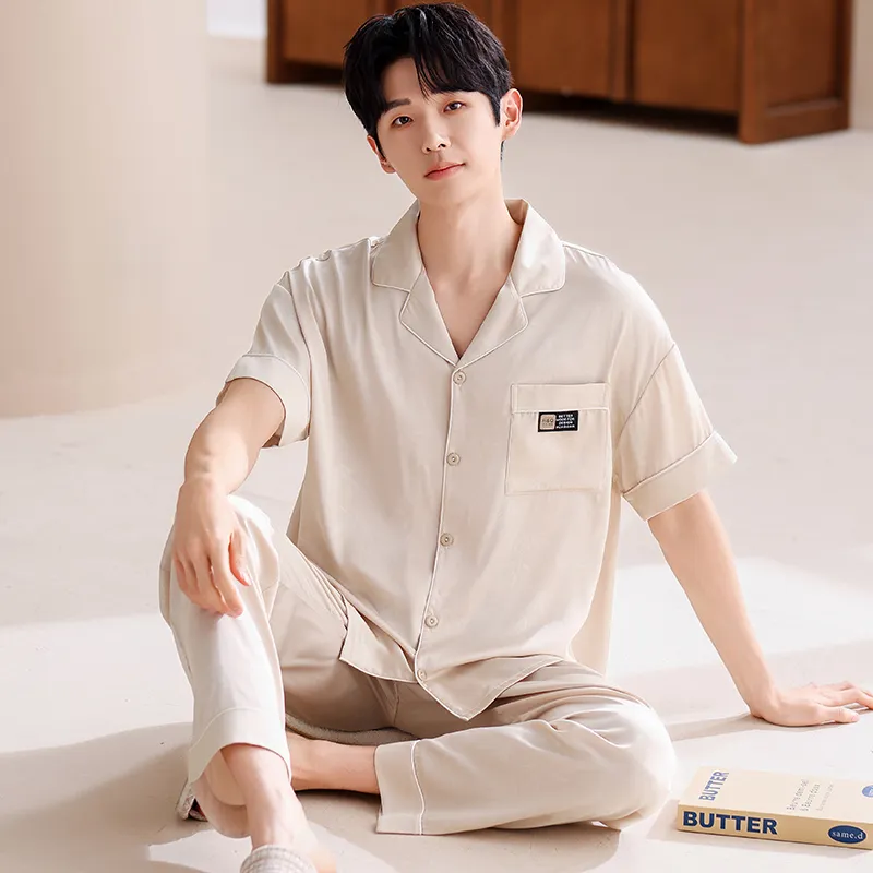 Jovini Pajama Set Men's Apricot-2
