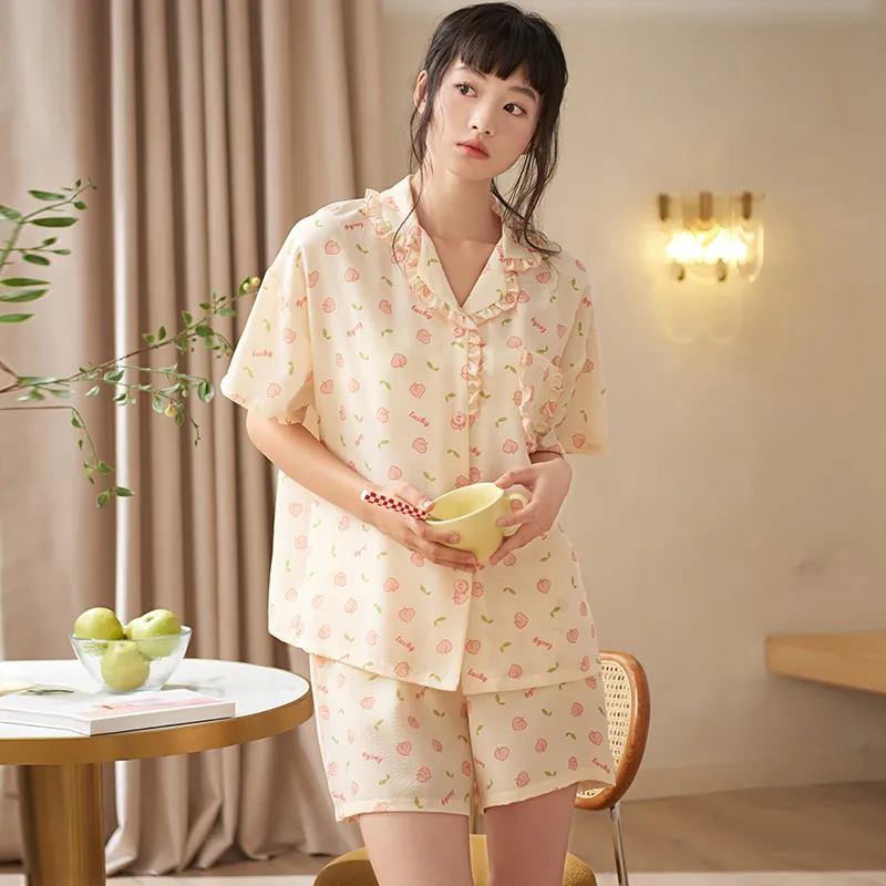 Jovini Pajama Set Women's Gift Box Set Yellow-6