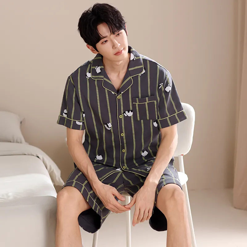 Jovini Pajama Set Men's Dark Gray-4