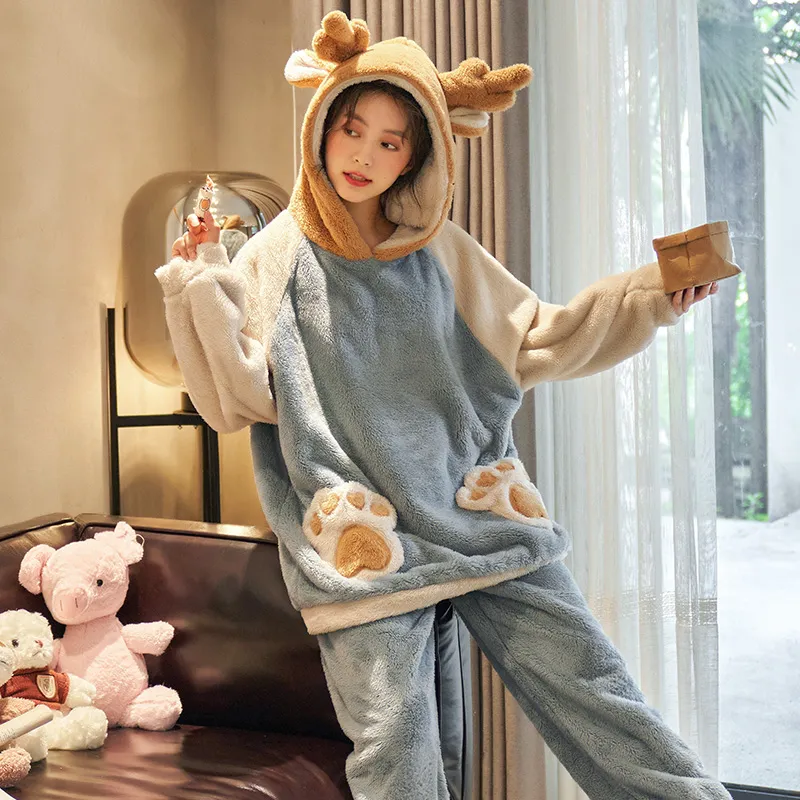 Jovini Pajama Set Women's Sky Blue-2
