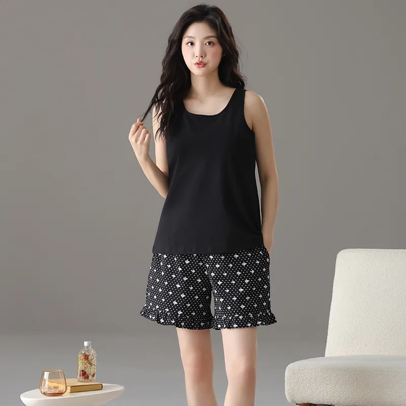 Jovini Pajama Set Women's Black-6