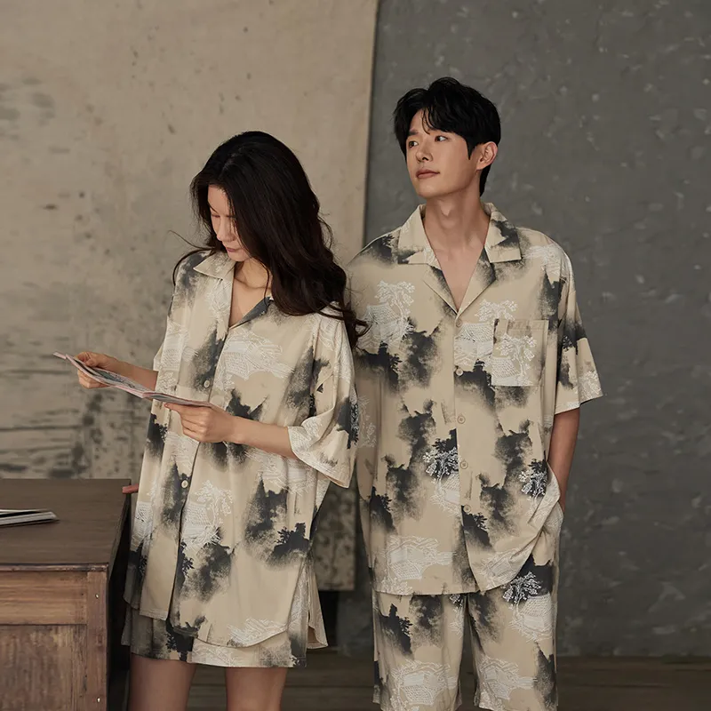 Jovini Pajama Set Men's Apricot-2