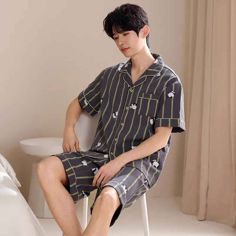 Jovini Pajama Set Men's Dark Gray-1