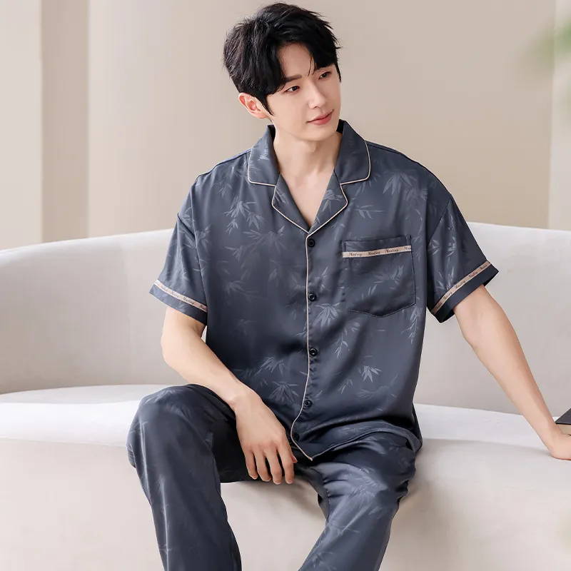 Jovini Pajama Set Men's Dark Gray-3