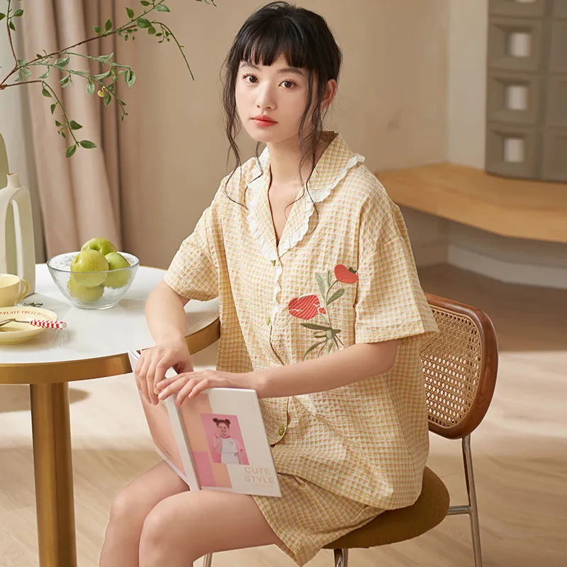 Jovini Pajama Set Women's Gift Box Set Apricot-4