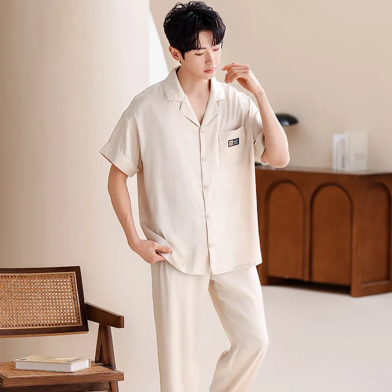 Jovini Pajama Set Men's Apricot-6