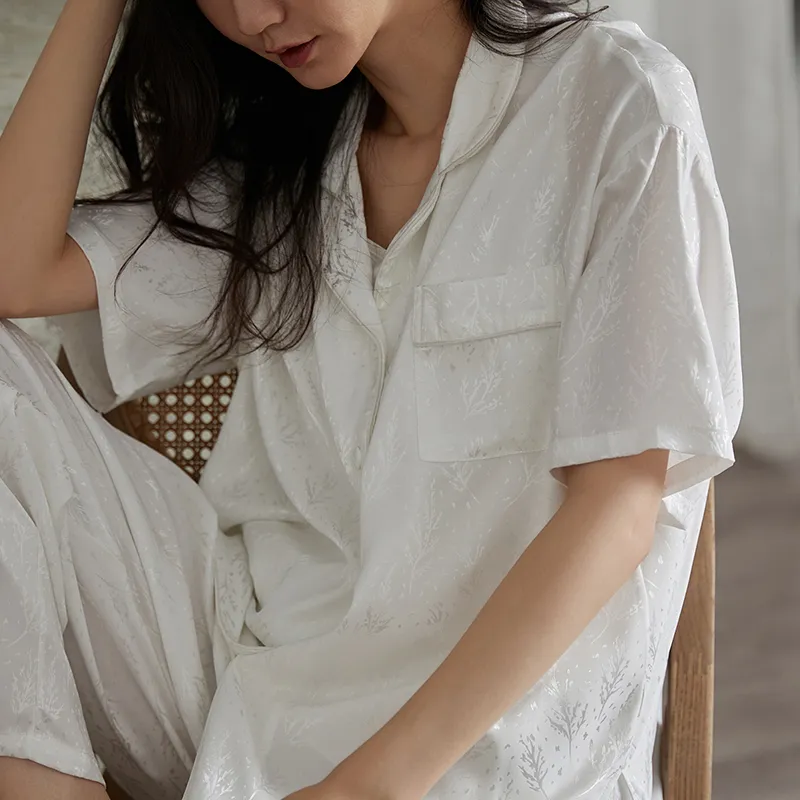 Jovini Pajama Set Women's White-2