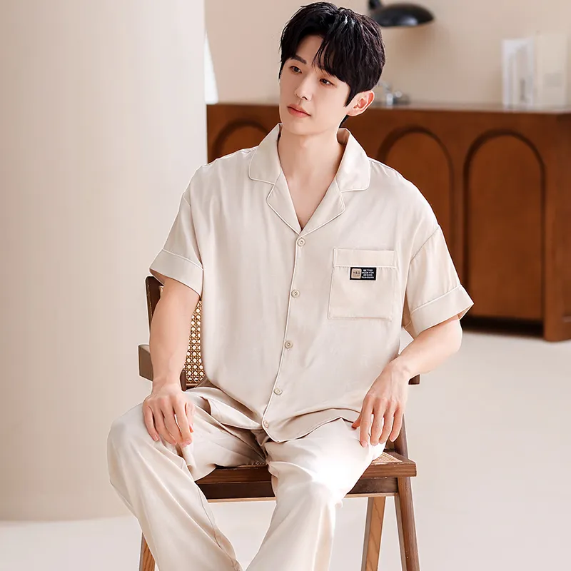 Jovini Pajama Set Men's Apricot-4