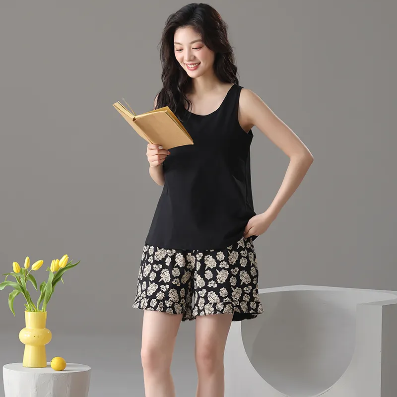Jovini Pajama Set Women's Black-6