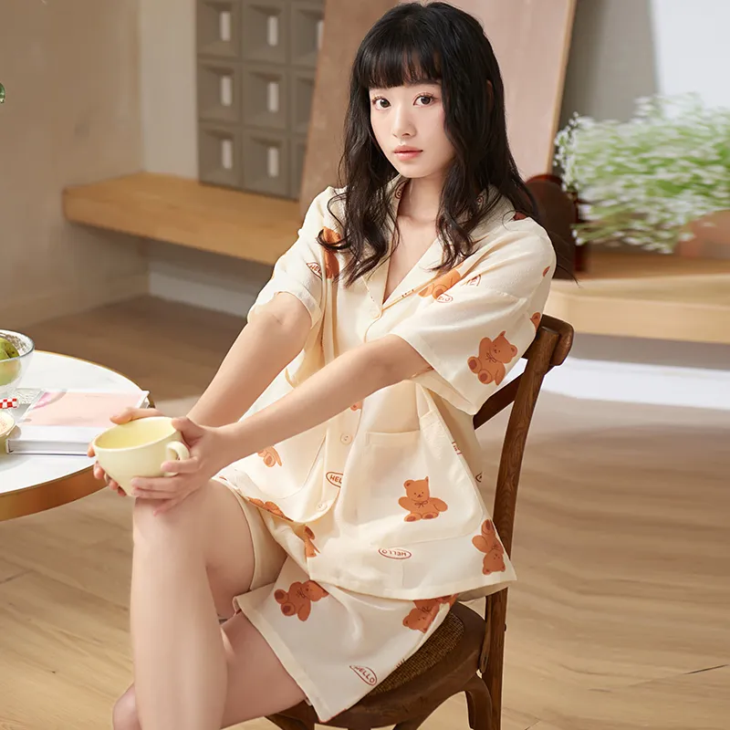 Jovini Pajama Set Women's Apricot-2