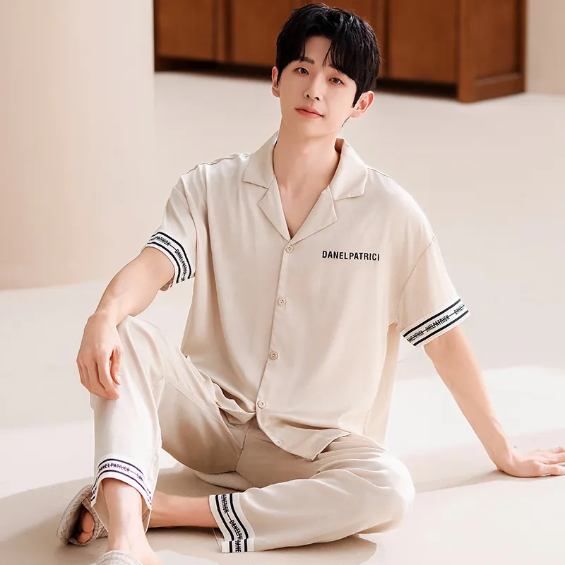 Jovini Pajama Set Men's Apricot-2