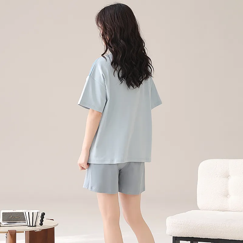Jovini Pajama Set Women's Light Blue-2