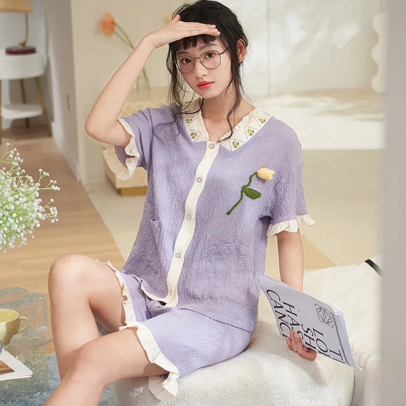 Jovini Pajama Set Women's Gift Box Set Purple-5