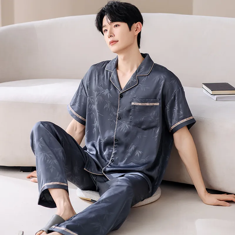 Jovini Pajama Set Men's Dark Gray-2
