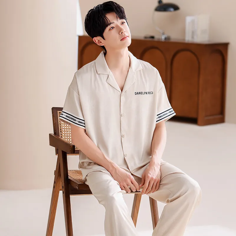 Jovini Pajama Set Men's Apricot-5
