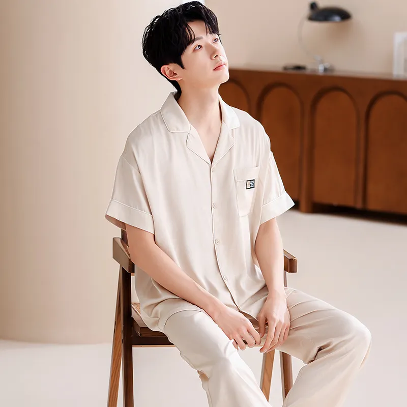 Jovini Pajama Set Men's Apricot-3