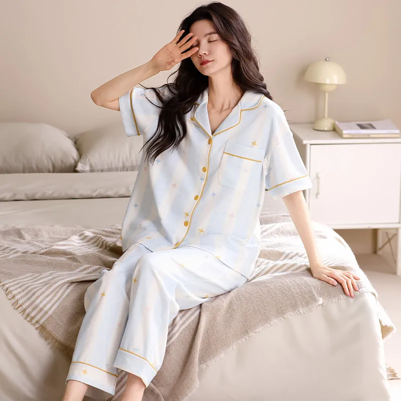 Jovini Pajama Set Women's Light Blue-3