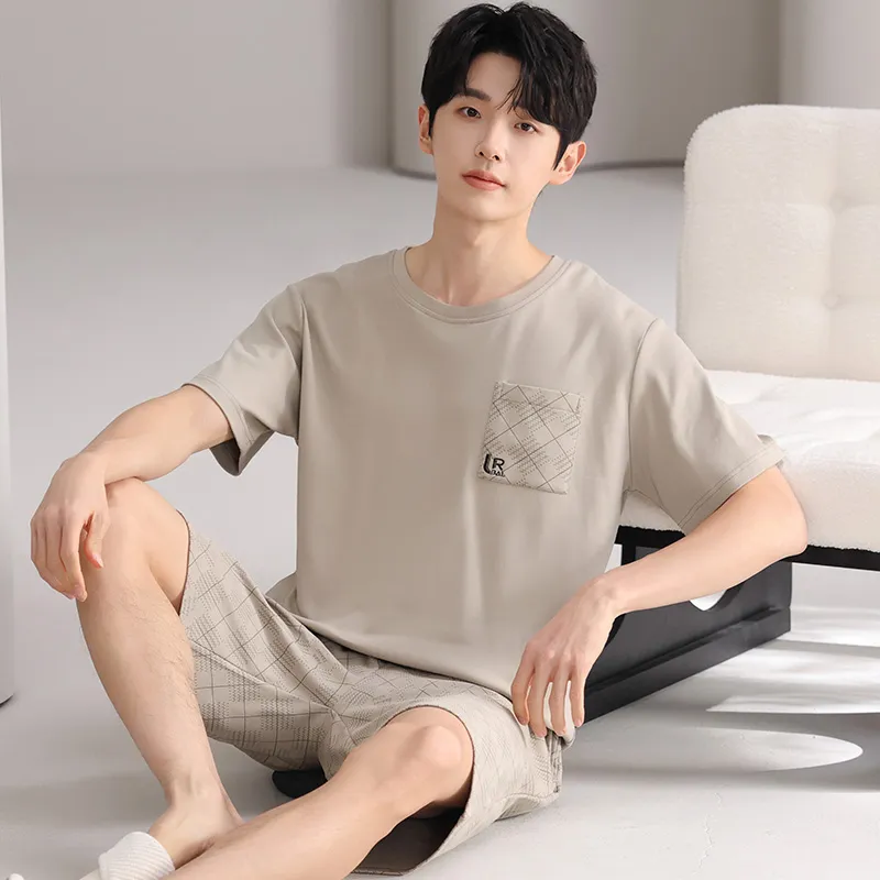 Jovini Pajama Set Men's Tea Brown-4