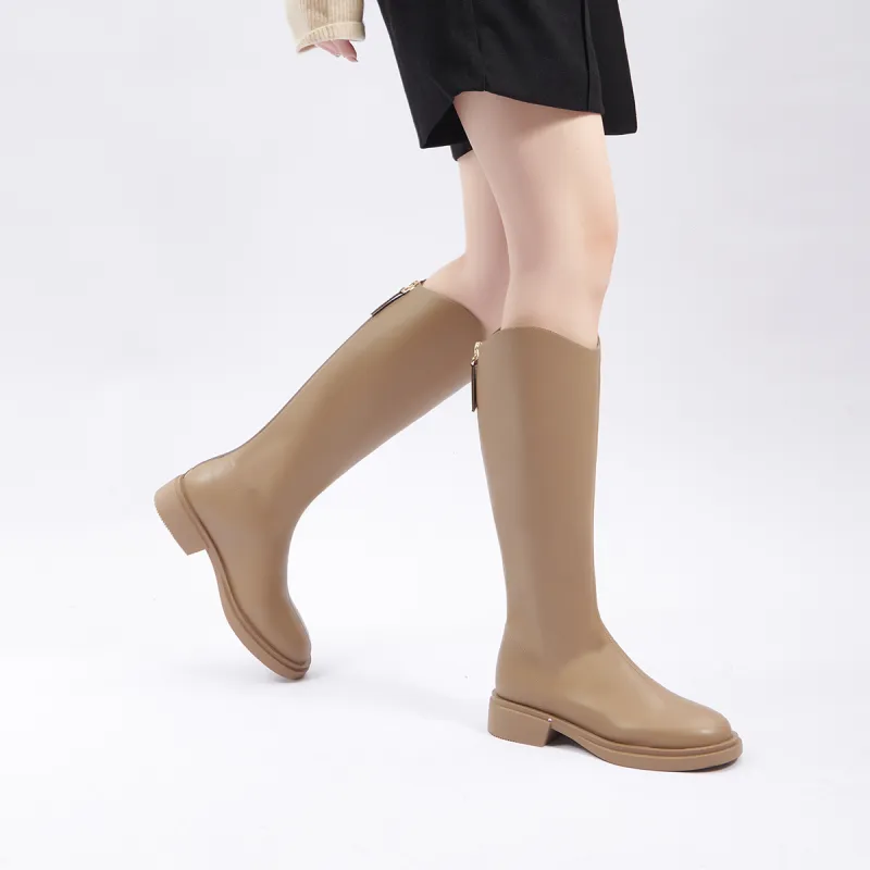 PT'SON Knee high Boots 3.5cm Women's-27