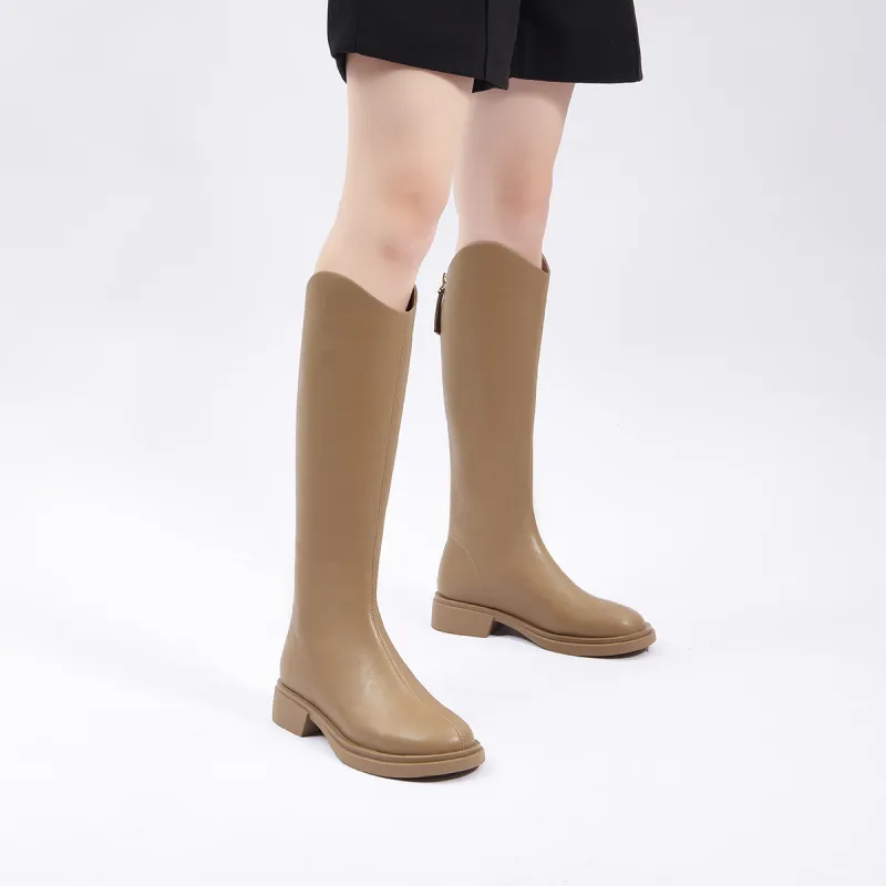 PT'SON Knee high Boots 3.5cm Women's-25