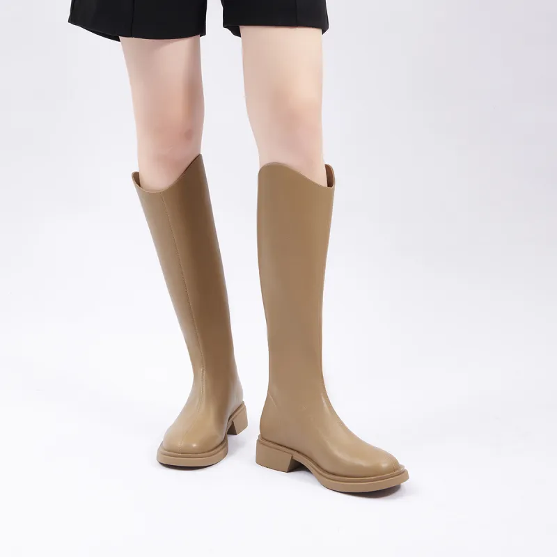 PT'SON Knee high Boots 3.5cm Women's-38