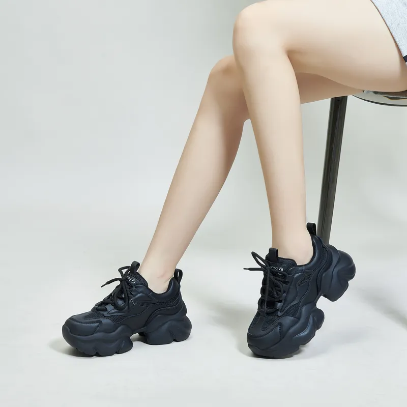 PT'SON Low Top Chunky Sneakers Women's-7
