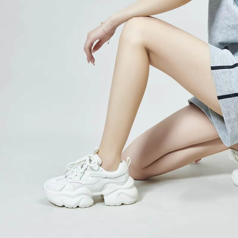 PT'SON Low Top Chunky Sneakers Women's-17