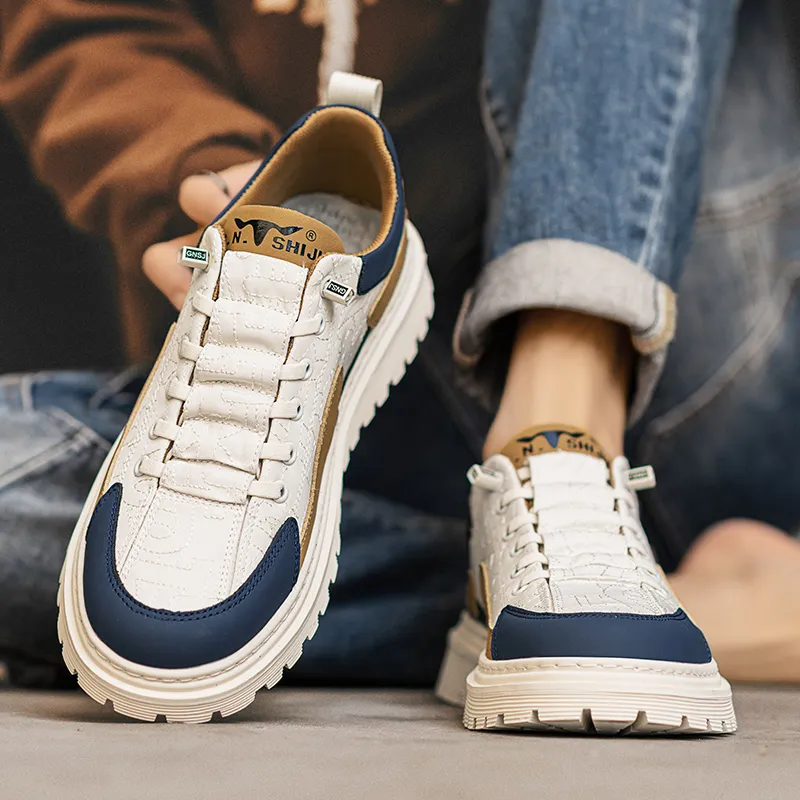 G.N.SHIJIA Breathable Height Increasing Low-Top Casual Shoes Men's-6