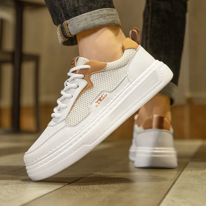 G.N.SHIJIA Breathable Lightweight Height Increasing Low Top Casual Shoes Men's-6