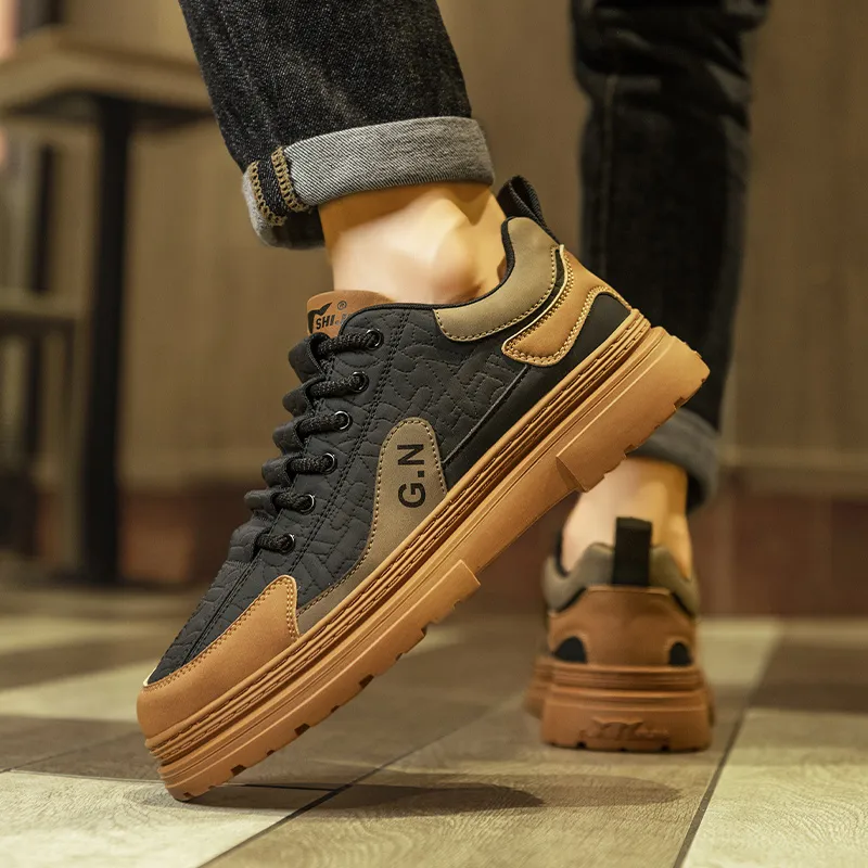 G.N.SHIJIA Wear resistant And Lightweight Low Top Skateboard Shoes Men's-4