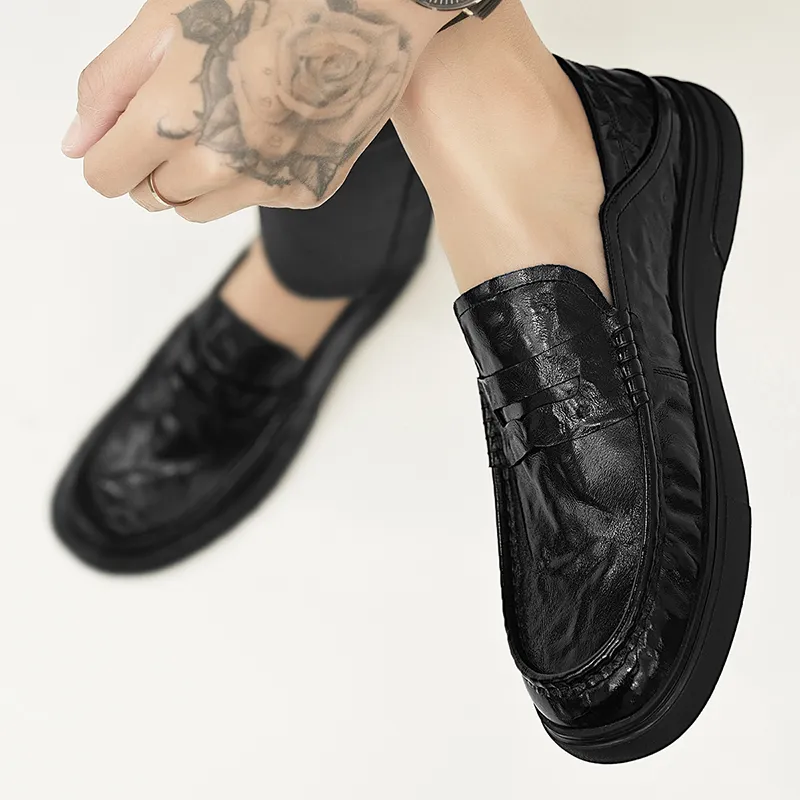 G.N.SHIJIA Loafers Low Heel Men's-9