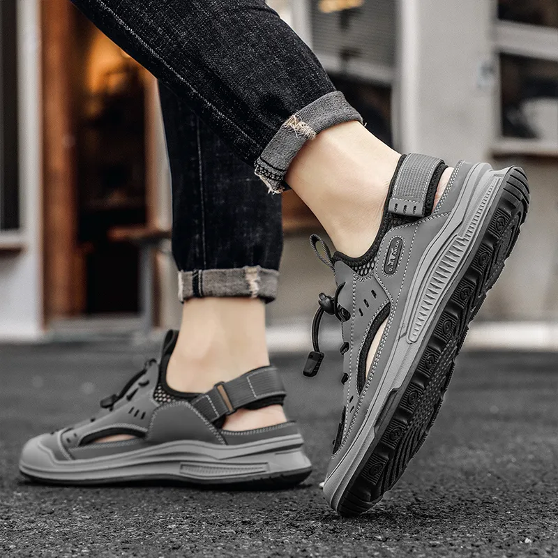 G.N.SHIJIA River Trekking Shoes Men Black/Gray-5