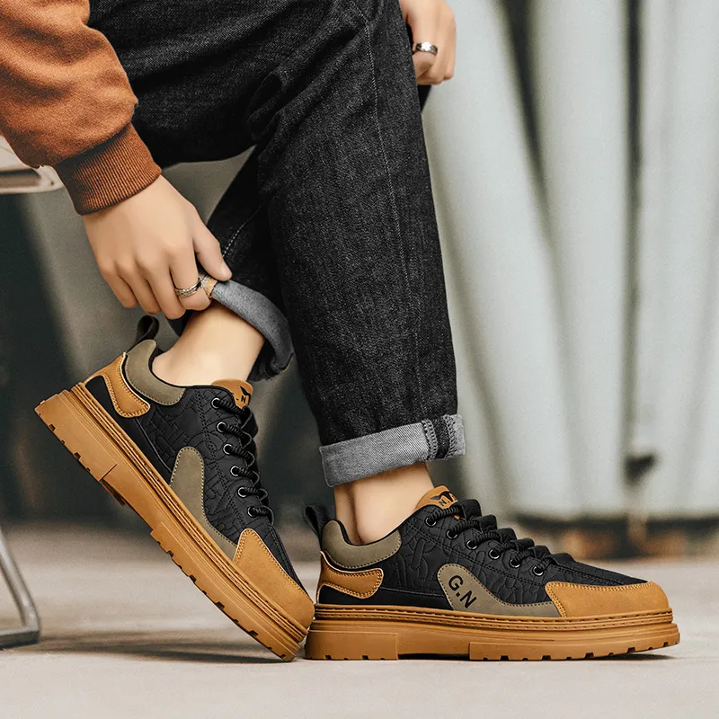 G.N.SHIJIA Wear resistant And Lightweight Low Top Skateboard Shoes Men's-7