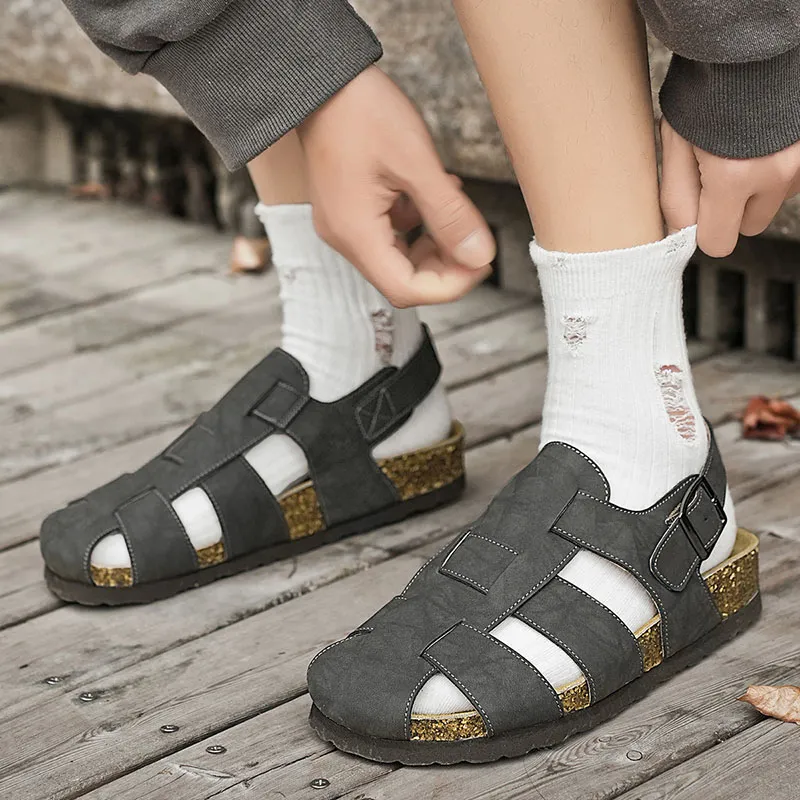 G.N.SHIJIA Roman Sandals Men-15