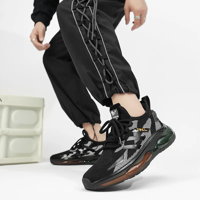 G.N.SHIJIA Casual Shoes Men Low Top Black/White-7