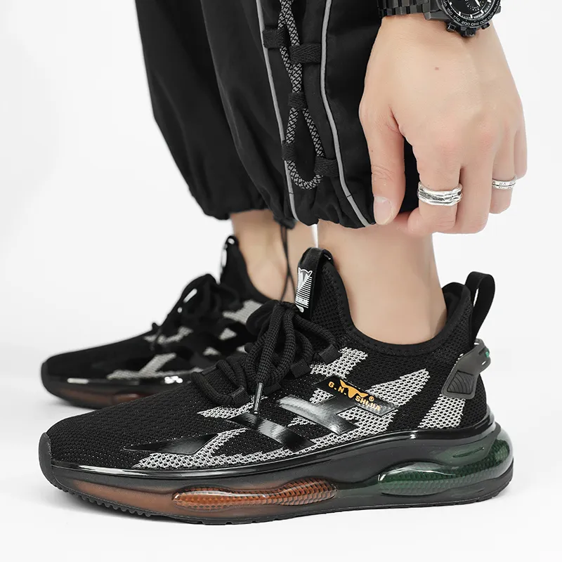 G.N.SHIJIA Casual Shoes Men Low Top Black/White-8