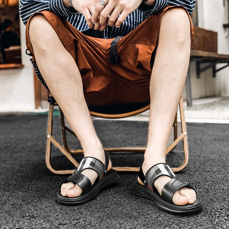 G.N.SHIJIA Beach Sandals Men Black-8