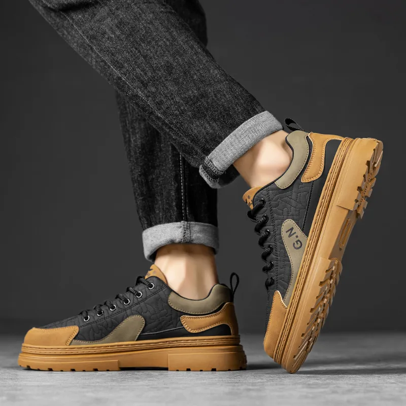 G.N.SHIJIA Wear resistant And Lightweight Low Top Skateboard Shoes Men's-6
