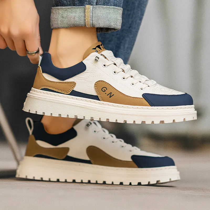 G.N.SHIJIA Breathable Height Increasing Low-Top Casual Shoes Men's-8