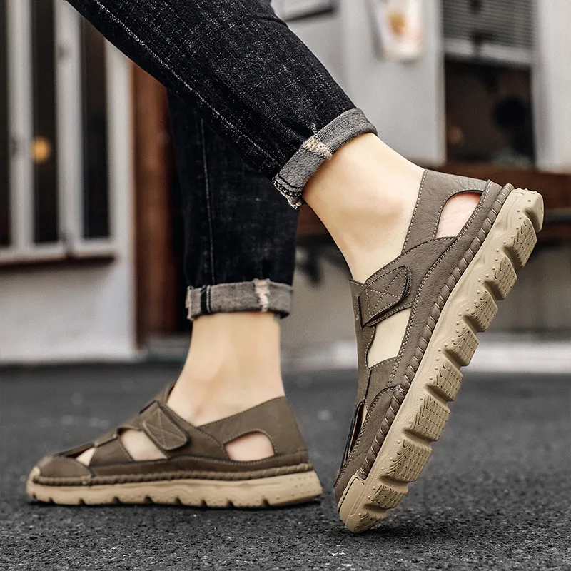 G.N.SHIJIA River Trekking Shoes Men Khaki/Light Brown-5