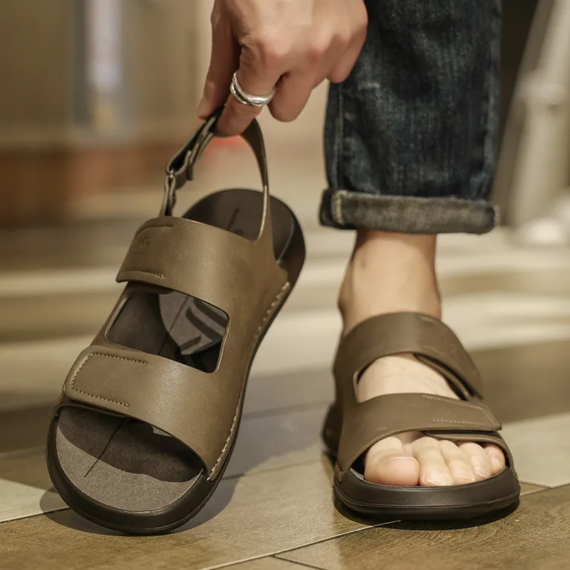 G.N.SHIJIA Beach Sandals Men Black/Brown/Gray-12