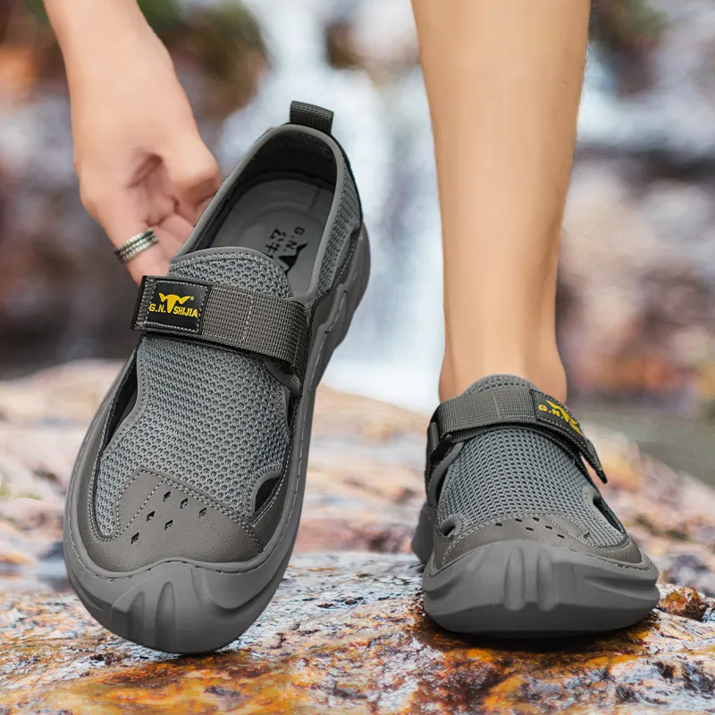 G.N.SHIJIA Beach Sandals Men's Gray-6