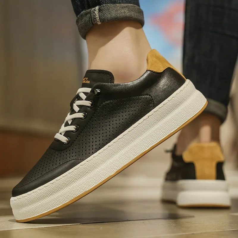 G.N.SHIJIA Breathable Height Increase Low Top Skateboard Shoes Men's-14