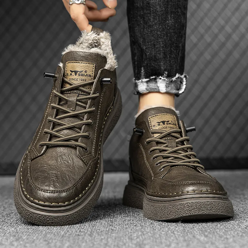 G.N.SHIJIA Mid Top Skateboard Shoes Men's-11