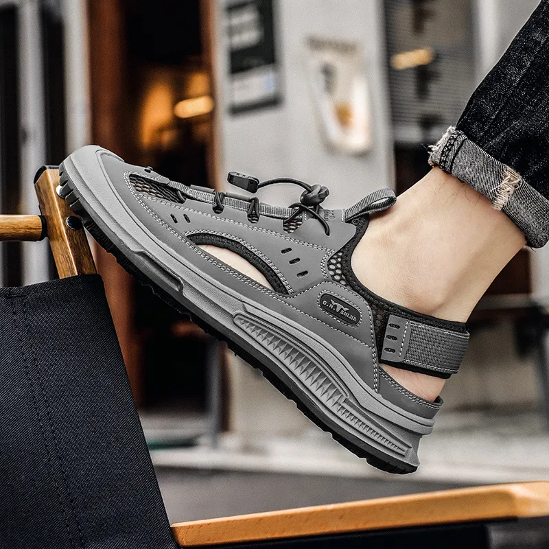 G.N.SHIJIA River Trekking Shoes Men Black/Gray-4