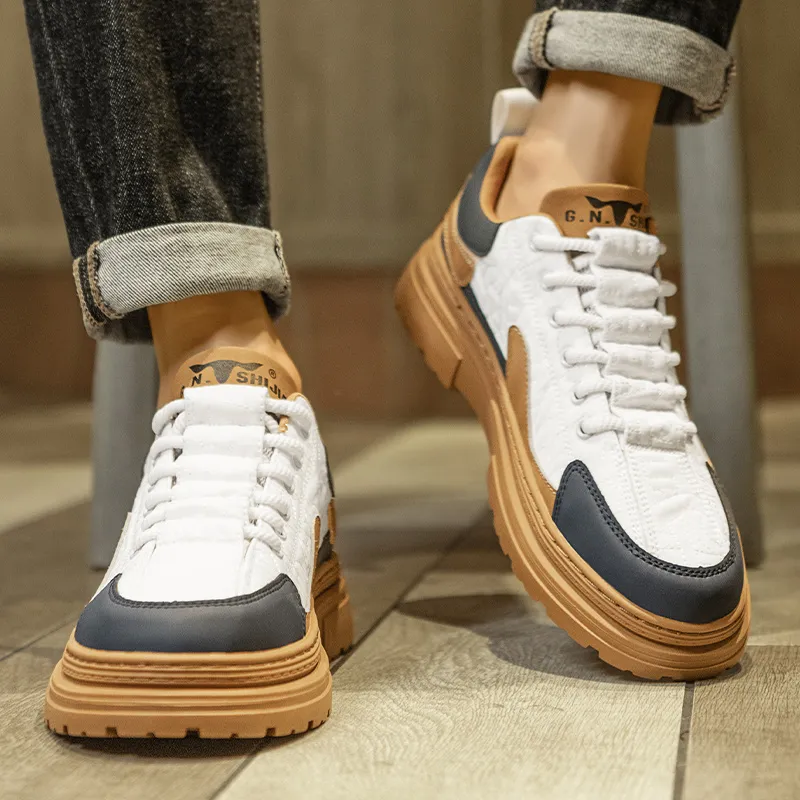 G.N.SHIJIA Height Increasing Low Top Skateboard Shoes Men's-8
